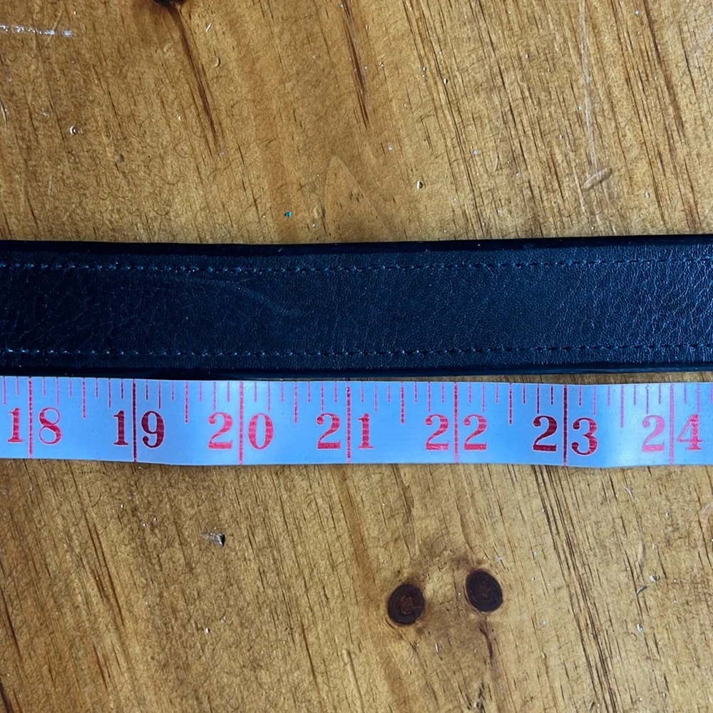 Polo Ralph Lauren Italian Black Leather Belt Sz 42